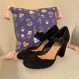 Y Not Black Block Heel